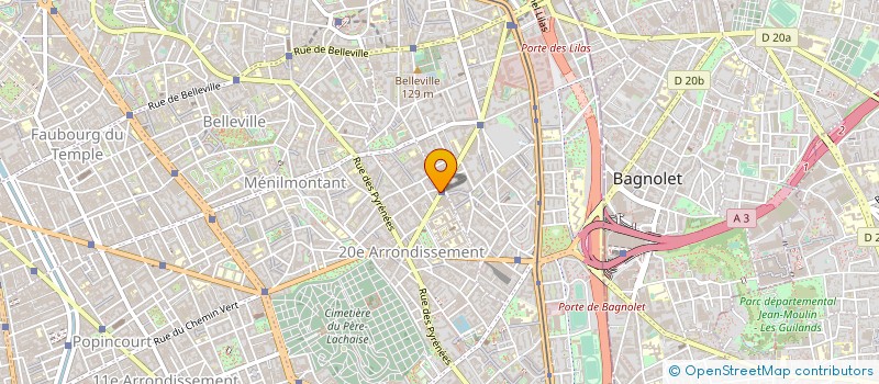 localisation de l'entreprise COMPAGNIE LES PIECES QUI JOUENT BIEN  PARIS