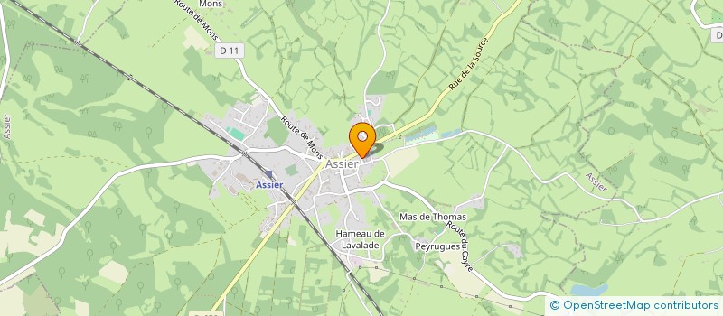 localisation de l'entreprise COMPAGNIE LES PIEDS BLEUS  ASSIER