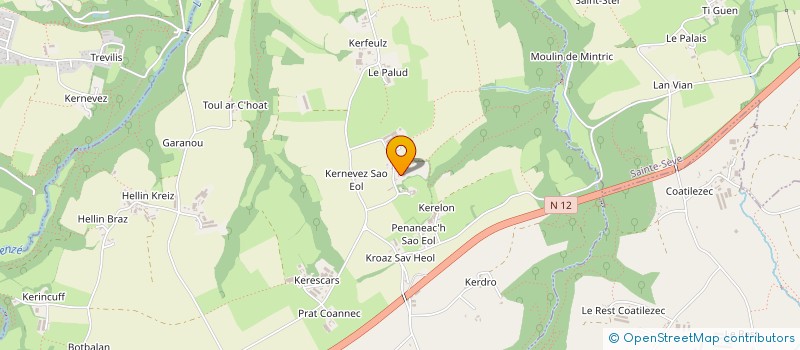 localisation de l'entreprise COMPAGNIE LES PIEDS DES MONTS  SAINT-THEGONNEC LOC-EGUINER