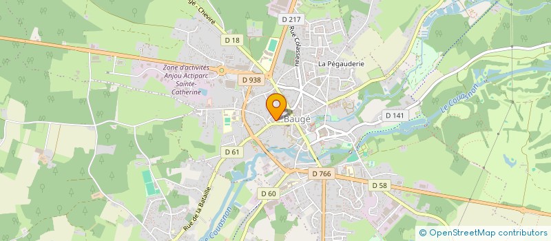 localisation de l'entreprise COMPAGNIE LES PIEDS NUS  BAUGE-EN-ANJOU