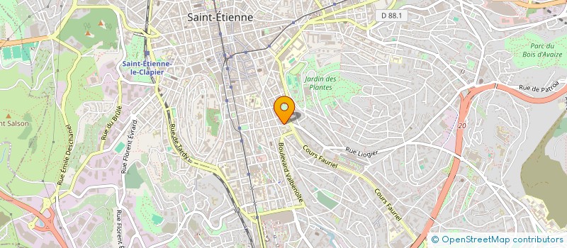 localisation de l'entreprise COMPAGNIE LES PLEUREUSES DE FEU  SAINT-ETIENNE