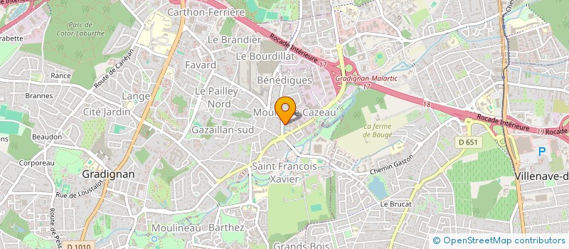 localisation de l'entreprise COMPAGNIE LES PORTES QUI CLAQUENT  GRADIGNAN