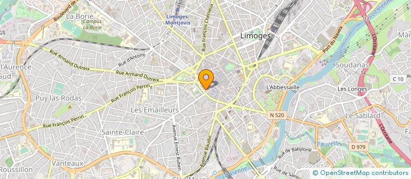 localisation de l'entreprise COMPAGNIE LES POUPEES D'EPINES à LIMOGES