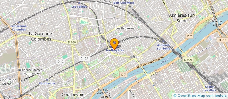 localisation de l'entreprise COMPAGNIE LES QUATRE JEUDIS à COURBEVOIE