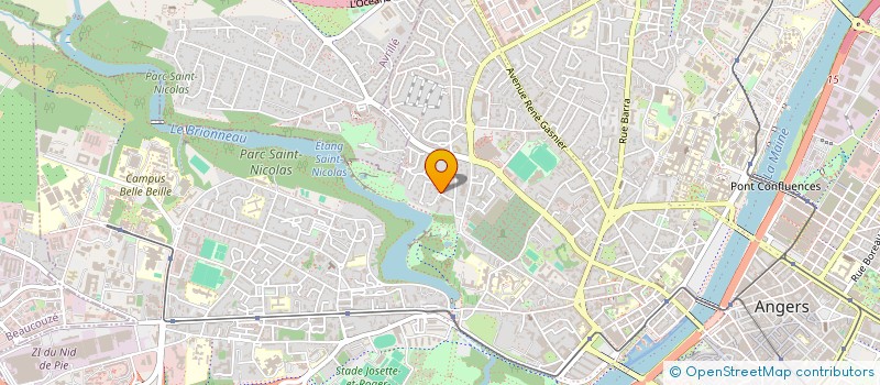 localisation de l'entreprise COMPAGNIE LES R'CULEENS  ANGERS