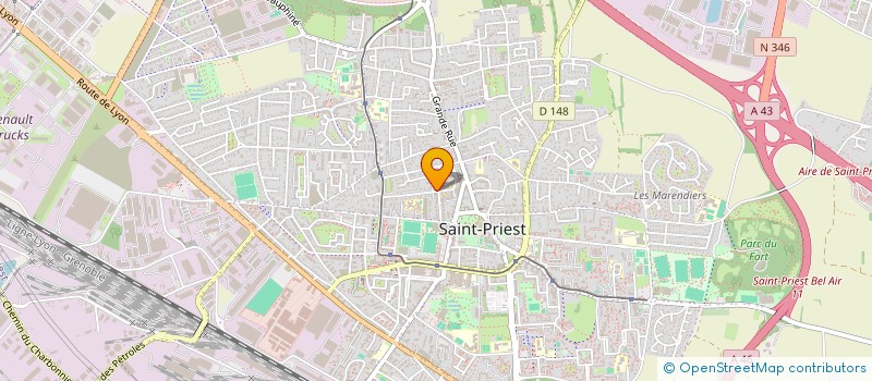 localisation de l'entreprise COMPAGNIE LES RAMEAUX  SAINT-PRIEST