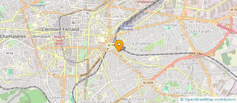 localisation de l'entreprise COMPAGNIE LES TETES EN L'AIR  CLERMONT-FERRAND