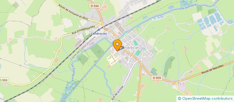 localisation de l'entreprise COMPAGNIE LES TREBUCHES  LANDRECIES