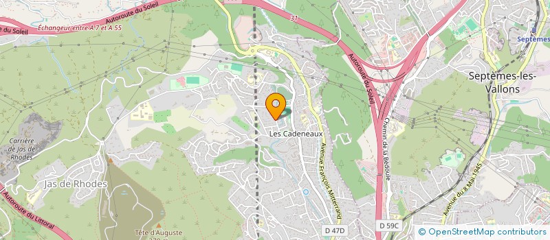 localisation de l'entreprise COMPAGNIE LES TRETEAUX DE LA COMMUNE à LES PENNES-MIRABEAU