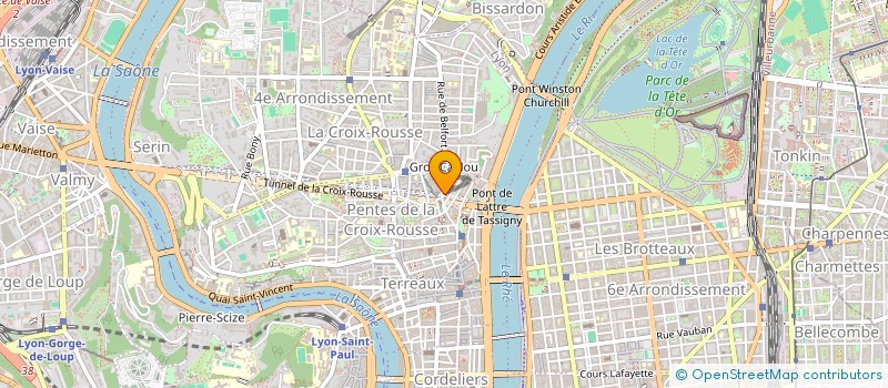 localisation de l'entreprise COMPAGNIE LES TROIS BANDES à LYON