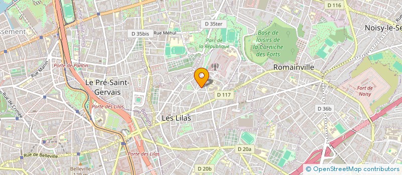 localisation de l'entreprise COMPAGNIE LES TROIS CLES à LES LILAS