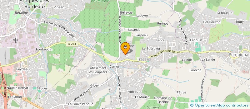 localisation de l'entreprise COMPAGNIE LES TURBULENTS  TRESSES