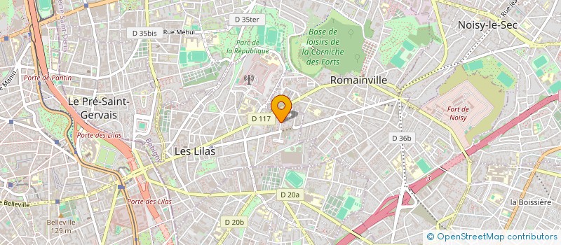 localisation de l'entreprise COMPAGNIE LES YEUX DE L'INCONNU  LES LILAS