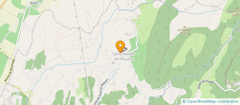 localisation de l'entreprise COMPAGNIE LIGNE DE CRETES  SAINT-ANDRE-EN-ROYANS