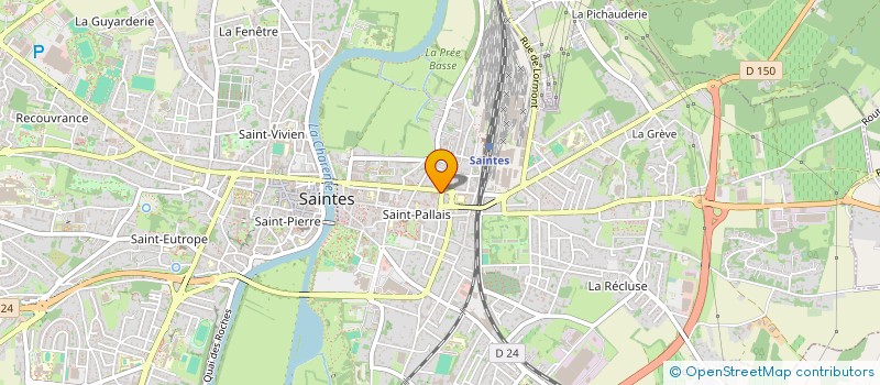 localisation de l'entreprise COMPAGNIE LNK  SAINTES