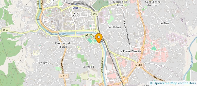 localisation de l'entreprise COMPAGNIE LOGARITHM  ALES