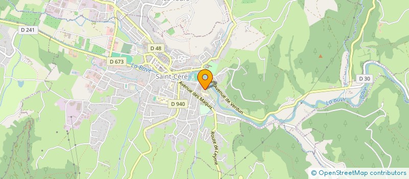 localisation de l'entreprise COMPAGNIE LOTOISE D'IMPROVISATION THEATRALE  SAINT-CERE