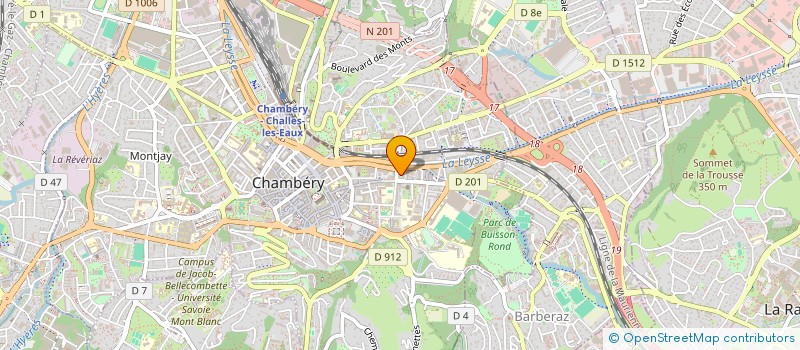 localisation de l'entreprise COMPAGNIE LUMA  CHAMBERY