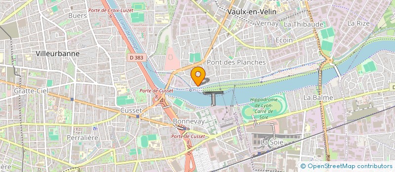 localisation de l'entreprise COMPAGNIE LYONNAISE D'ALUMINIUM à VAULX-EN-VELIN