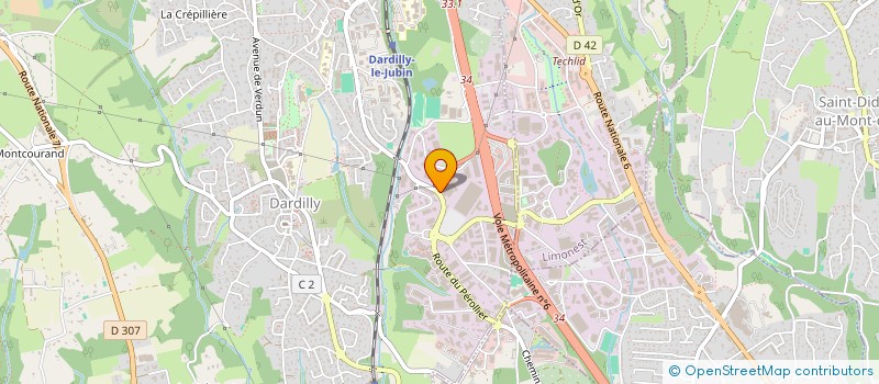 localisation de l'entreprise COMPAGNIE LYONNAISE DE PARTICIPATIONS  DARDILLY
