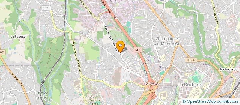 localisation de l'entreprise COMPAGNIE LYONNAISE DE SURVEILLANCE - SECURITE PRIVEE  ECULLY