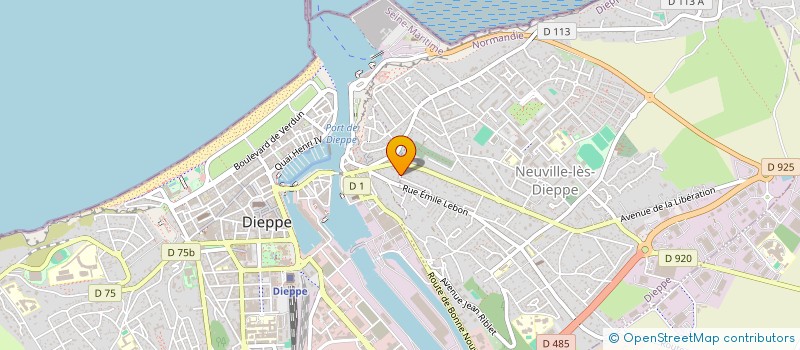 localisation de l'entreprise COMPAGNIE M42 à DIEPPE