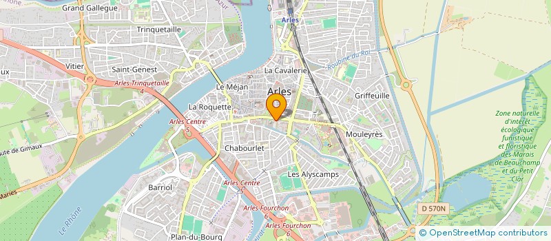 localisation de l'entreprise COMPAGNIE MAB  ARLES