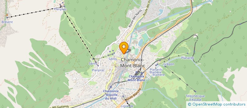 localisation de l'entreprise COMPAGNIE MADEMOISELLE F  CHAMONIX-MONT-BLANC