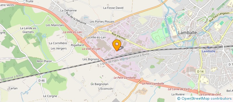 localisation de l'entreprise COMPAGNIE MADRANGE à LAMBALLE-ARMOR