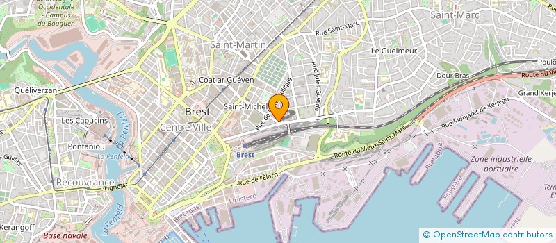 localisation de l'entreprise COMPAGNIE MAISON DE LA DANSE EN FINISTERE à BREST
