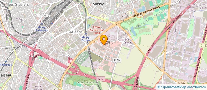 localisation de l'entreprise COMPAGNIE MAITRISE THERMIQUE FLUIDES à MASSY