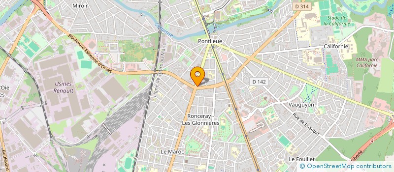 localisation de l'entreprise COMPAGNIE MANCELLE DE CONSTRUCTION à LE MANS