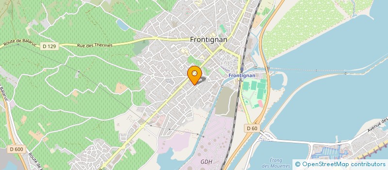 localisation de l'entreprise COMPAGNIE MANGENUAGE à FRONTIGNAN