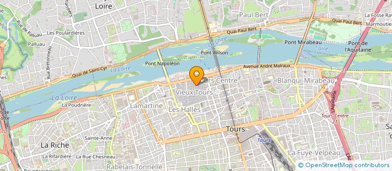 localisation de l'entreprise COMPAGNIE MAREE BASSE  TOURS