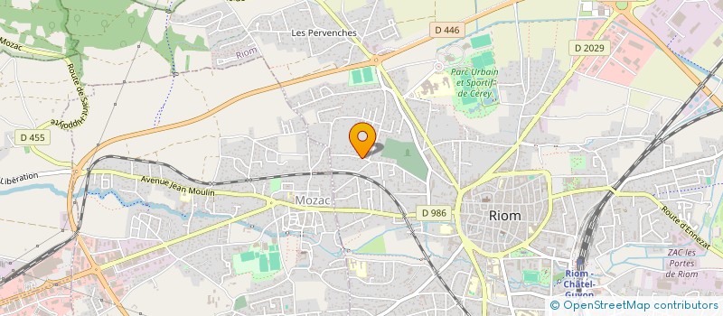 localisation de l'entreprise COMPAGNIE MARIE SAVON à RIOM