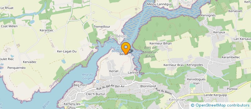 localisation de l'entreprise COMPAGNIE MARITIME AVEN BELON à MOELAN SUR MER