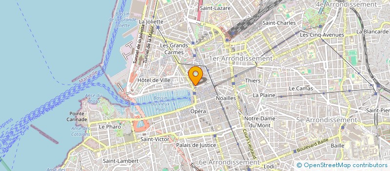 localisation de l'entreprise COMPAGNIE MARITIME DE TRANSPORTS DE MARSEILLE à MARSEILLE 1ER