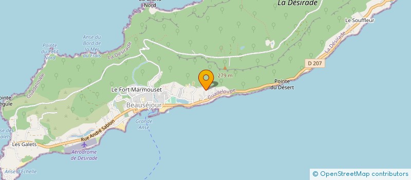 localisation de l'entreprise COMPAGNIE MARITIME DES ILES DE L'EST à LA DESIRADE