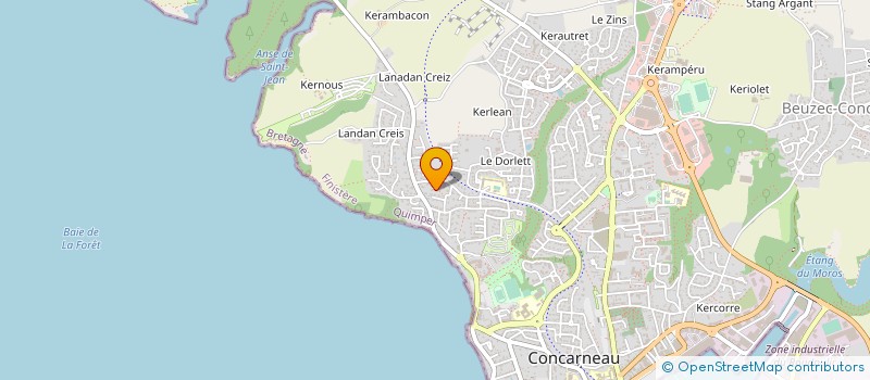 localisation de l'entreprise COMPAGNIE MARITIME ENEZ GLAZ KERNE à CONCARNEAU