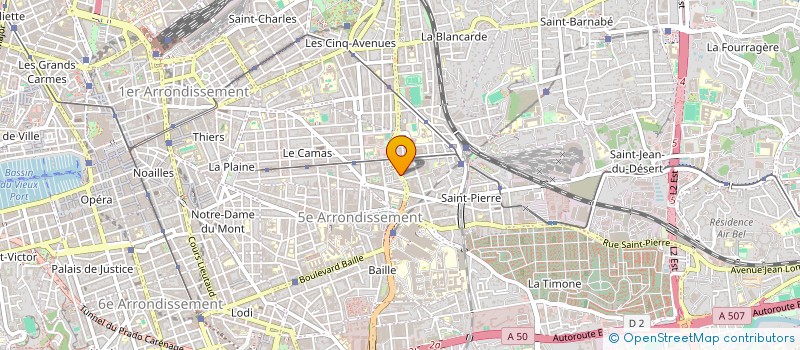 localisation de l'entreprise COMPAGNIE MARSEILLAISE D HOTELLERIE ECONOMIQUE à MARSEILLE