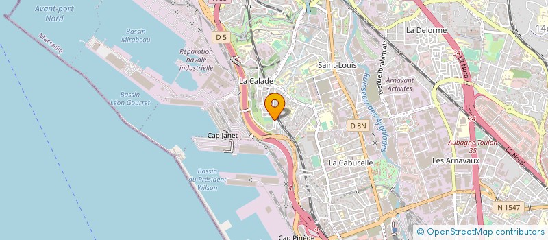 localisation de l'entreprise COMPAGNIE MARSEILLAISE DES METAUX à MARSEILLE 15