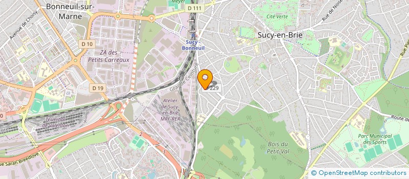 localisation de l'entreprise COMPAGNIE MAUDITE ZOE à SUCY-EN-BRIE