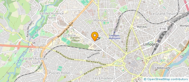 localisation de l'entreprise COMPAGNIE MAURICE ET LES AUTRES à LIMOGES