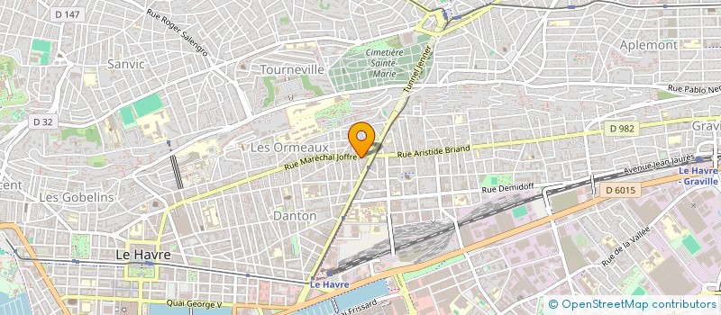 localisation de l'entreprise COMPAGNIE MAZURKA  LE HAVRE