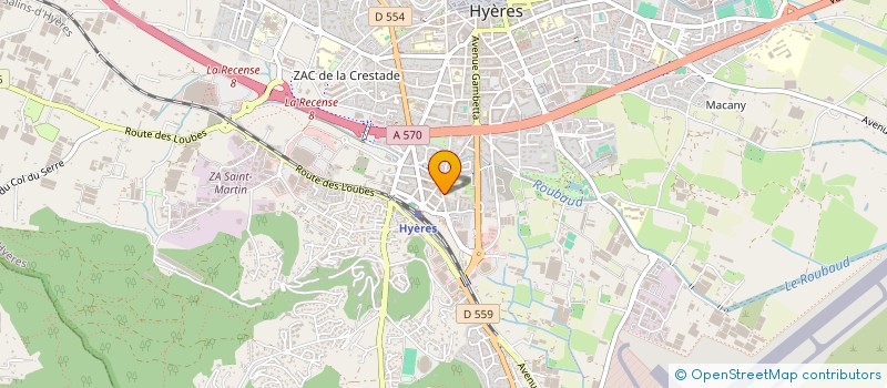 localisation de l'entreprise COMPAGNIE MEDITERRANEENNE BATIMENT à HYERES