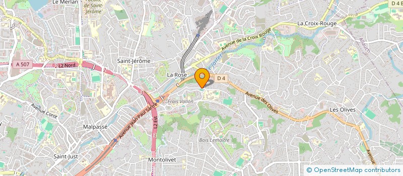 localisation de l'entreprise COMPAGNIE MEDITERRANEENNE DE CONSTRUCTION  MARSEILLE
