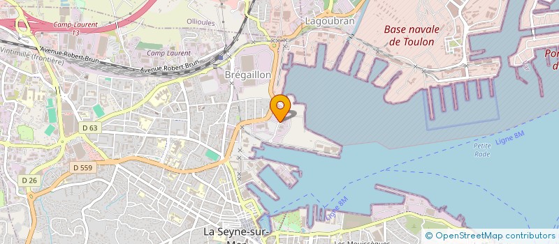 localisation de l'entreprise COMPAGNIE MEDITERRANEENNE DE DEMENAGEMENTS ET TRANSIT à LA SEYNE-SUR-MER