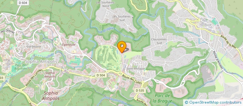 localisation de l'entreprise COMPAGNIE MEDITERRANEENNE DE PARTICIPATION COMEPAR  BIOT