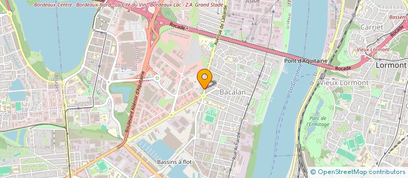 localisation de l'entreprise COMPAGNIE MEDOCAINE DE NEGOCE à BORDEAUX