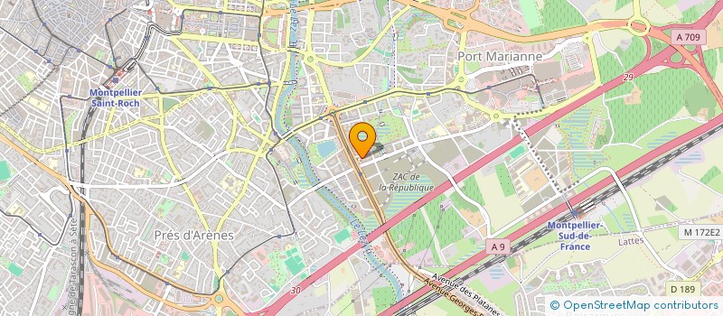localisation de l'entreprise COMPAGNIE MEGAERA à MONTPELLIER